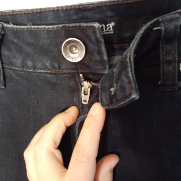 jeans A.n.a denim blue jeans pants ana  dark wash womens 28 casual 6 8 10 - Picture 3 of 11